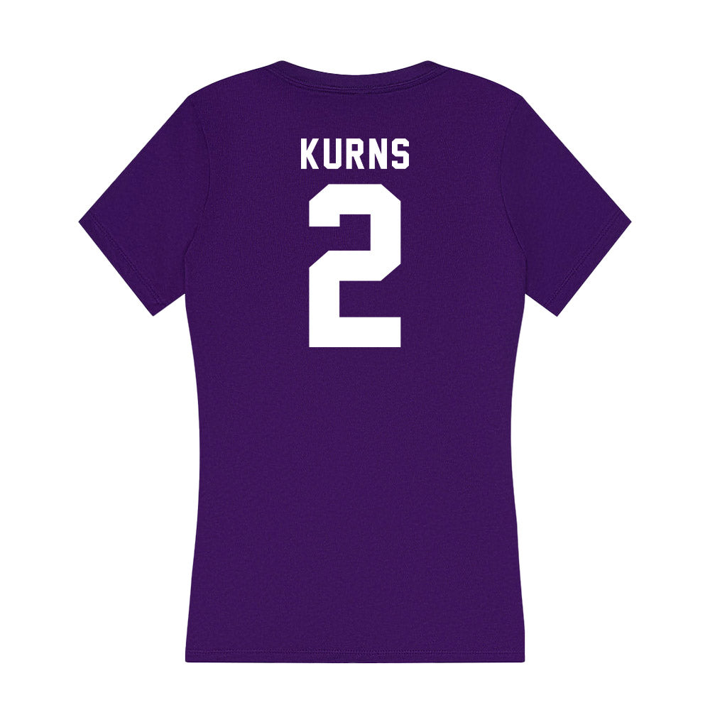 Tarleton State - NCAA Football : Kasyus Kurns - Women's V-Neck T-Shirt-1