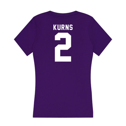 Tarleton State - NCAA Football : Kasyus Kurns - Women's V-Neck T-Shirt-1
