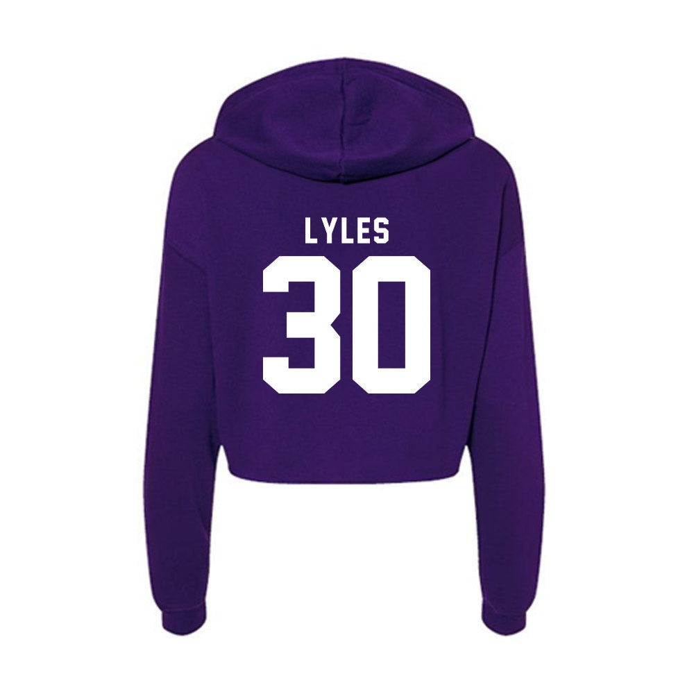 Tarleton State - NCAA Women's Basketball : Caroline Lyles - Women's Crop Fleece Hoodie-1