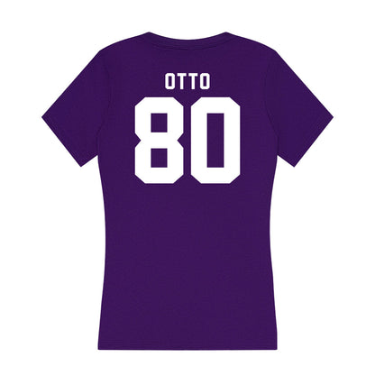 Tarleton State - NCAA Football : Dawson Otto - Women's V-Neck T-Shirt-1