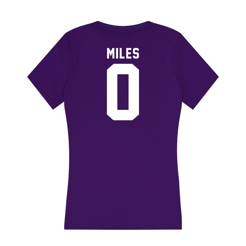Tarleton State - NCAA Men's Basketball : Izzy Miles - Women's V-Neck T-Shirt-1