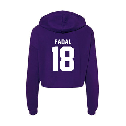 Tarleton State - NCAA Women's Volleyball : Peyton Fadal - Women's Crop Fleece Hoodie-1