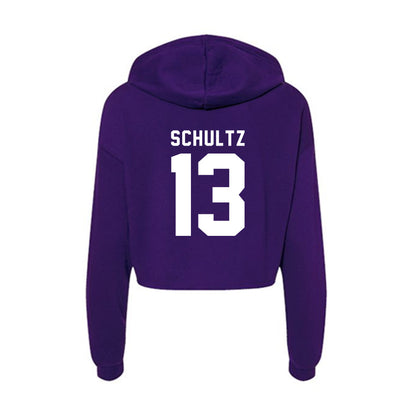 Tarleton State - NCAA Softball : Shelby Schultz - Women's Crop Fleece Hoodie-1