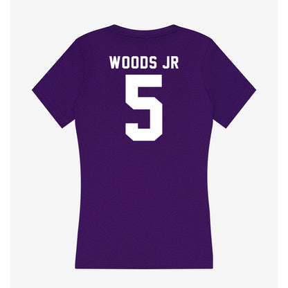 Tarleton State - NCAA Football : Stephen Woods Jr - Women's V-Neck T-Shirt-1