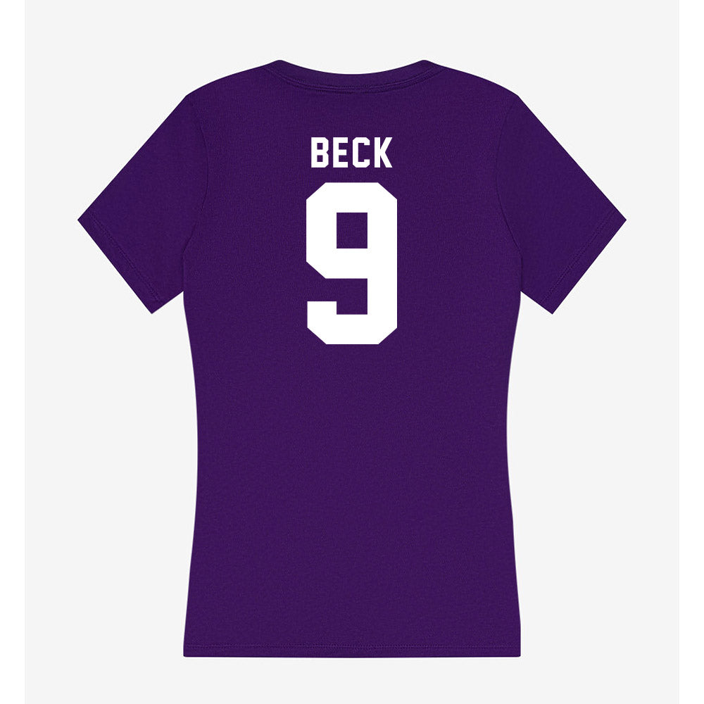 Tarleton State - NCAA Softball : Sadie Beck - Women's V-Neck T-Shirt-1