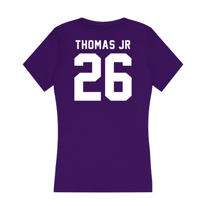 Tarleton State - NCAA Football : Andre Thomas Jr - Women's V-Neck T-Shirt-1