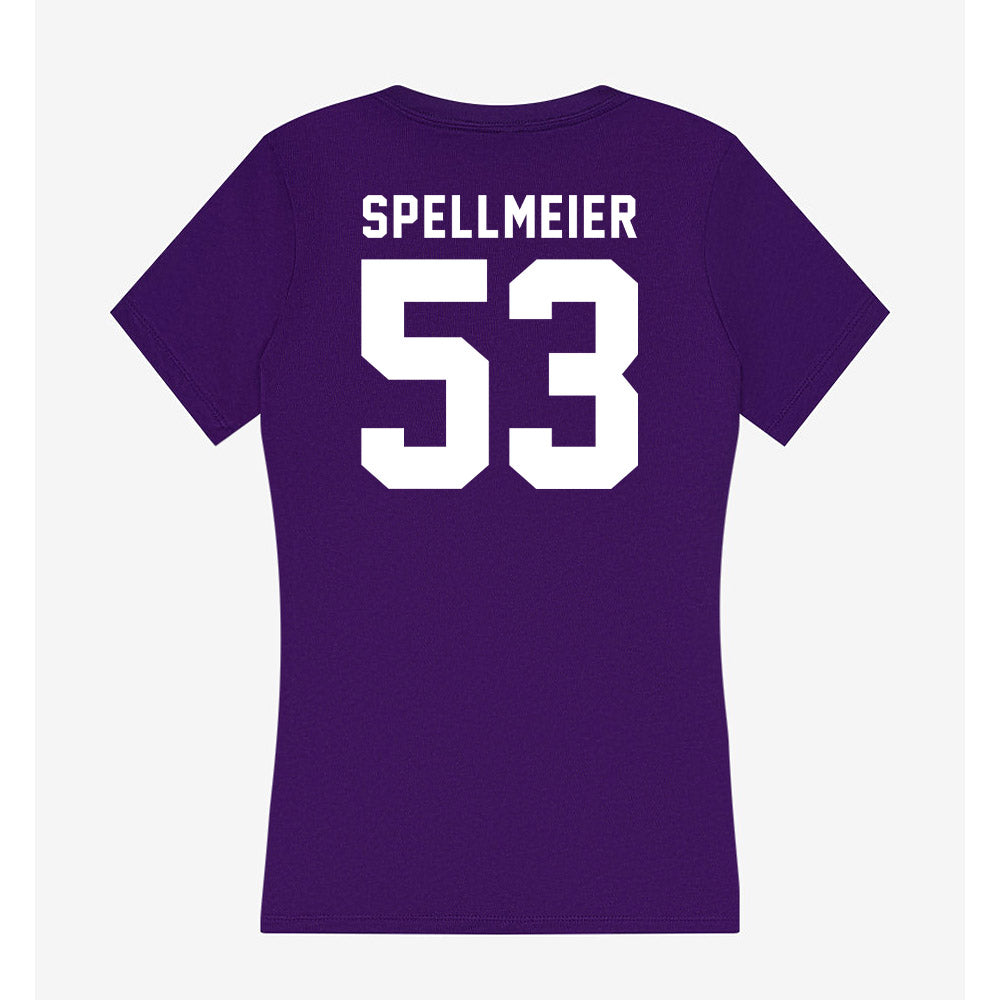 Tarleton State - NCAA Football : CJ Spellmeier - Women's V-Neck T-Shirt-1