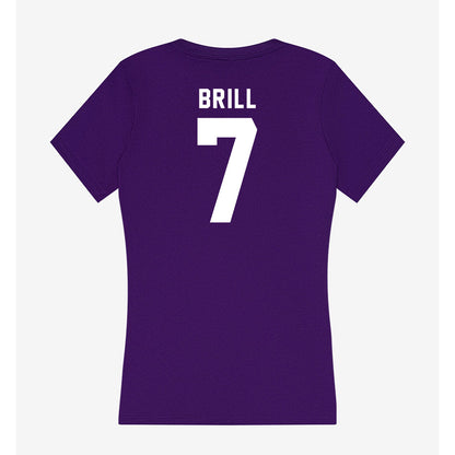 Tarleton State - NCAA Women's Basketball : Jailynn Brill - Women's V-Neck T-Shirt-1