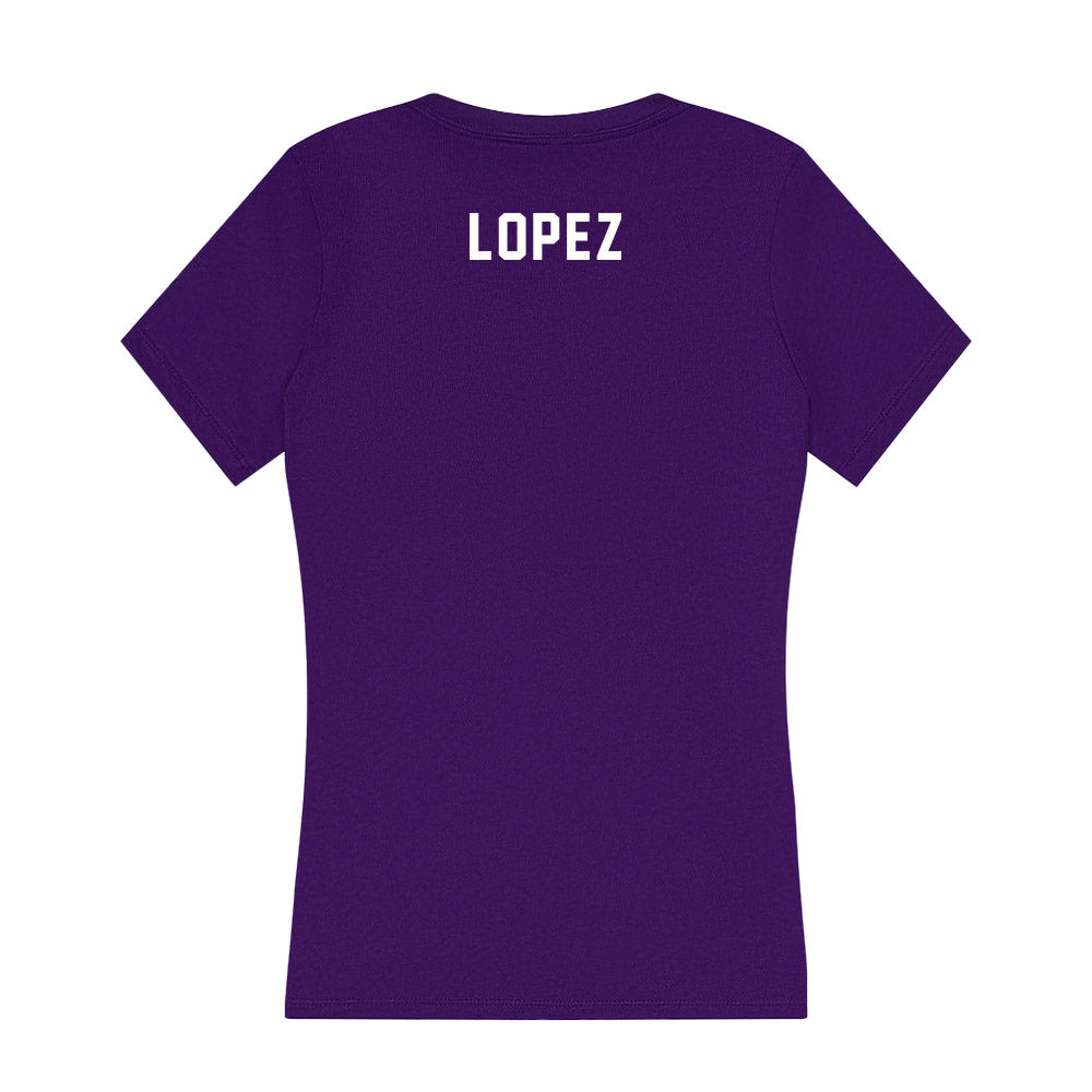 Tarleton State - NCAA Men's Cross Country : Michael Lopez - Women's V-Neck T-Shirt-1