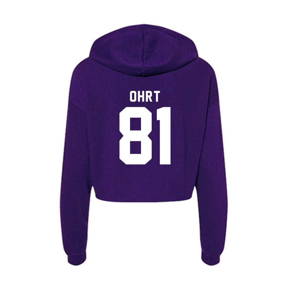 Tarleton State - NCAA Football : Fischer Ohrt - Women's Crop Fleece Hoodie-1