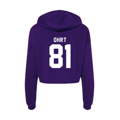 Tarleton State - NCAA Football : Fischer Ohrt - Women's Crop Fleece Hoodie-1
