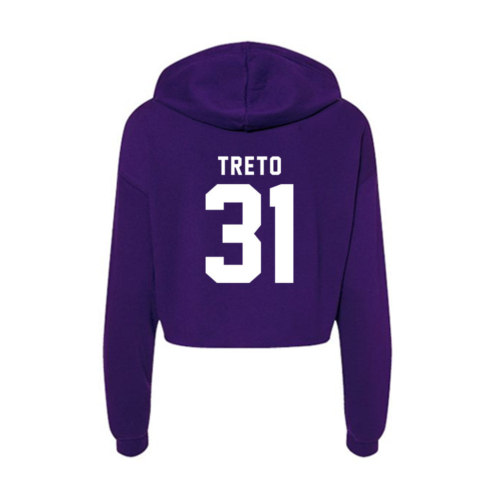 Tarleton State - NCAA Baseball : Anthony Treto - Women's Crop Fleece Hoodie-1