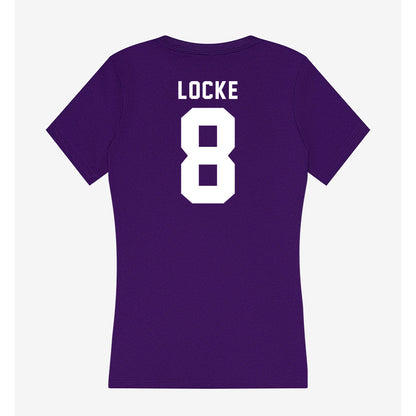 Tarleton State - NCAA Football : Braedyn Locke - Women's V-Neck T-Shirt-1