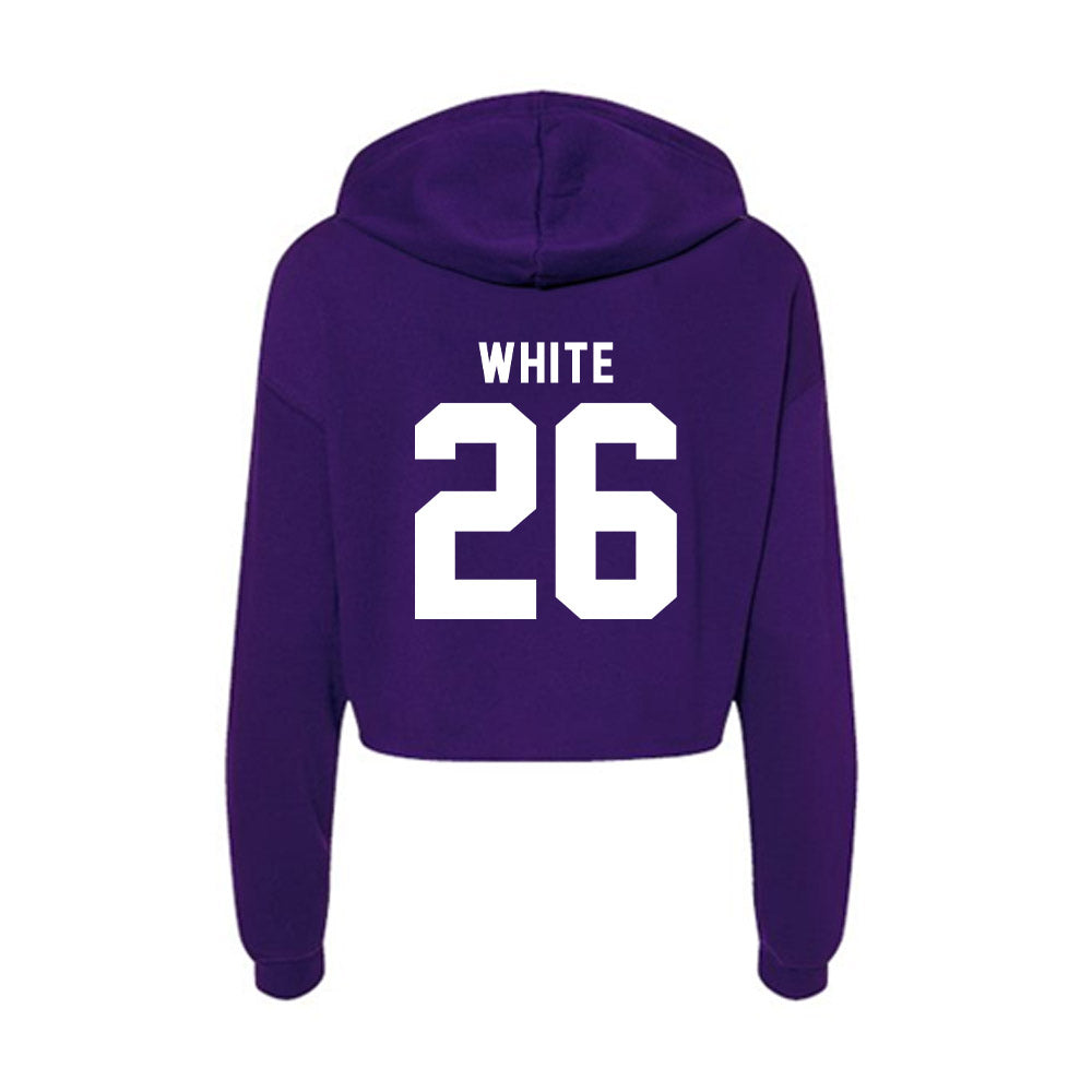 Tarleton State - NCAA Women's Soccer : Sydney White - Women's Crop Fleece Hoodie-1
