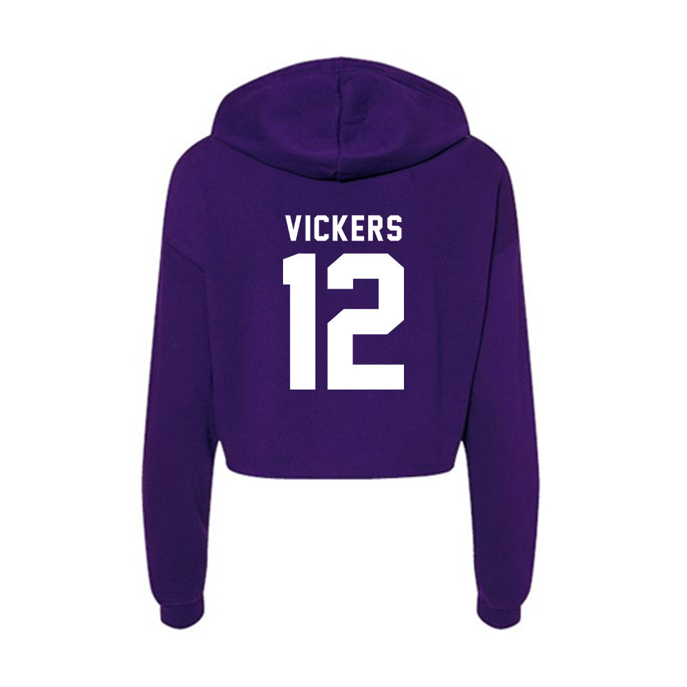 Tarleton State - NCAA Beach Volleyball : Emily Vickers - Women's Crop Fleece Hoodie-1