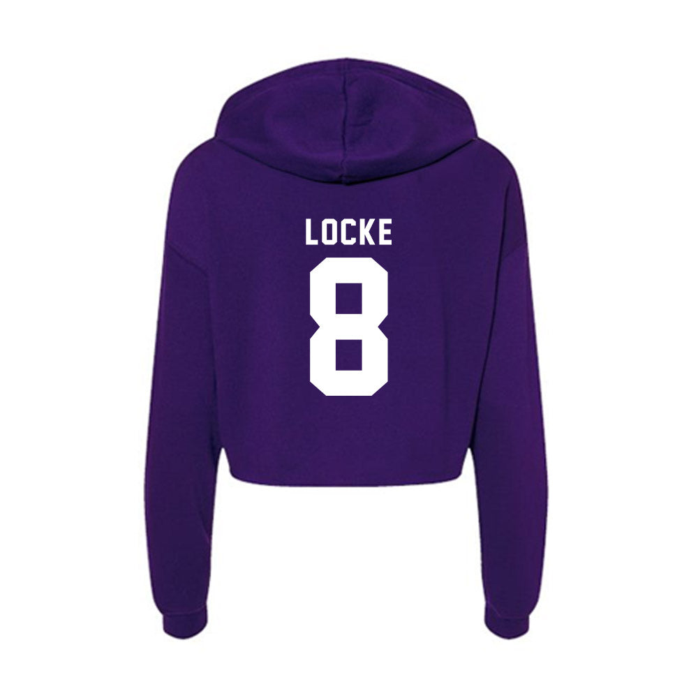 Tarleton State - NCAA Football : Braedyn Locke - Women's Crop Fleece Hoodie-1
