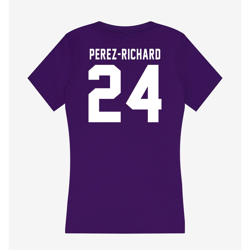 Tarleton State - NCAA Women's Basketball : Jaylynn Perez-Richard - Women's V-Neck T-Shirt-1