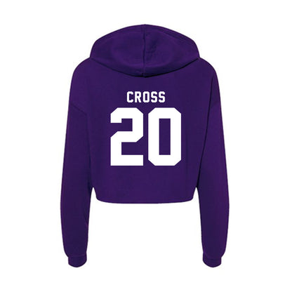 Tarleton State - NCAA Beach Volleyball : Quinn Cross - Women's Crop Fleece Hoodie-1