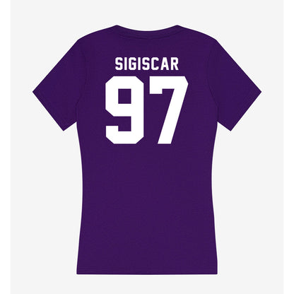 Tarleton State - NCAA Men's Basketball : Andy SIGISCAR - Women's V-Neck T-Shirt-1