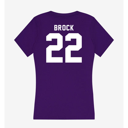 Tarleton State - NCAA Football : Miequle Brock - Women's V-Neck T-Shirt-1