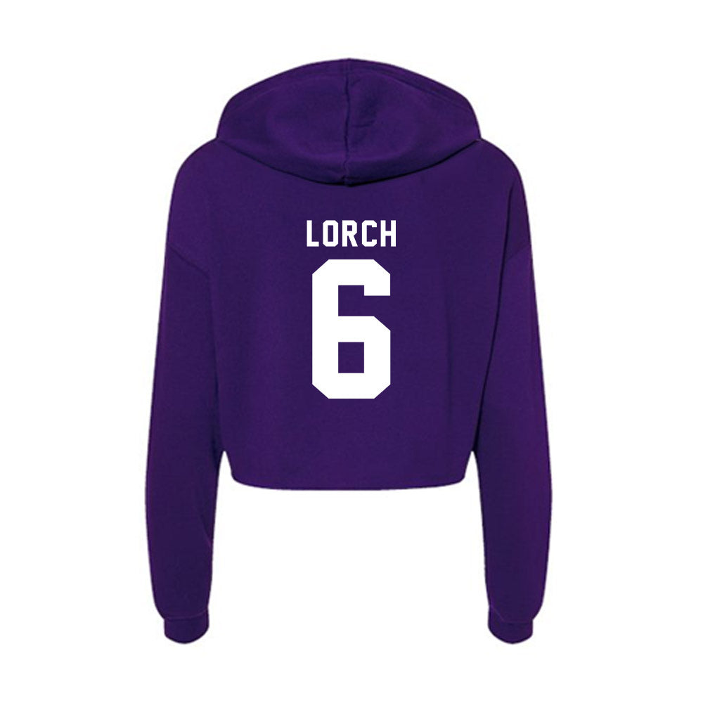 Tarleton State - NCAA Baseball : Carson Lorch - Women's Crop Fleece Hoodie-1