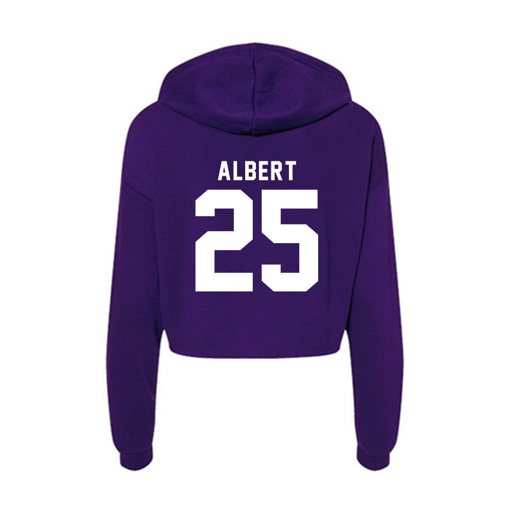 Tarleton State - NCAA Football : Steve Albert - Women's Crop Fleece Hoodie-1