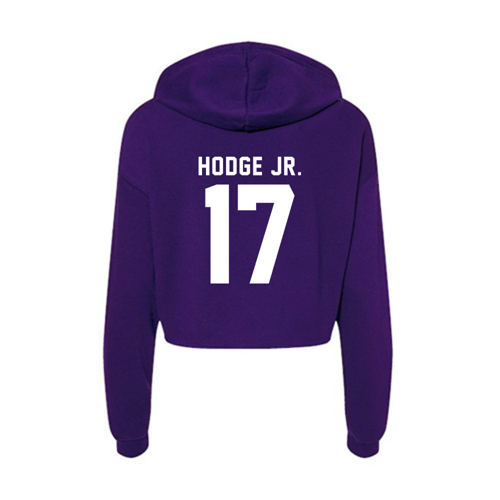 Tarleton State - NCAA Football : Michael Hodge Jr. - Women's Crop Fleece Hoodie-1