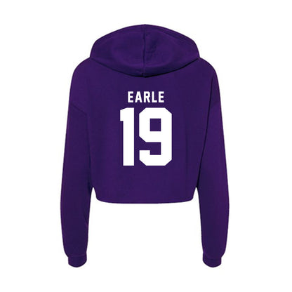 Tarleton State - NCAA Women's Volleyball : Alexa Earle - Women's Crop Fleece Hoodie-1
