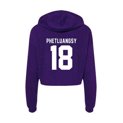 Tarleton State - NCAA Baseball : Tai Phetluangsy - Women's Crop Fleece Hoodie-1