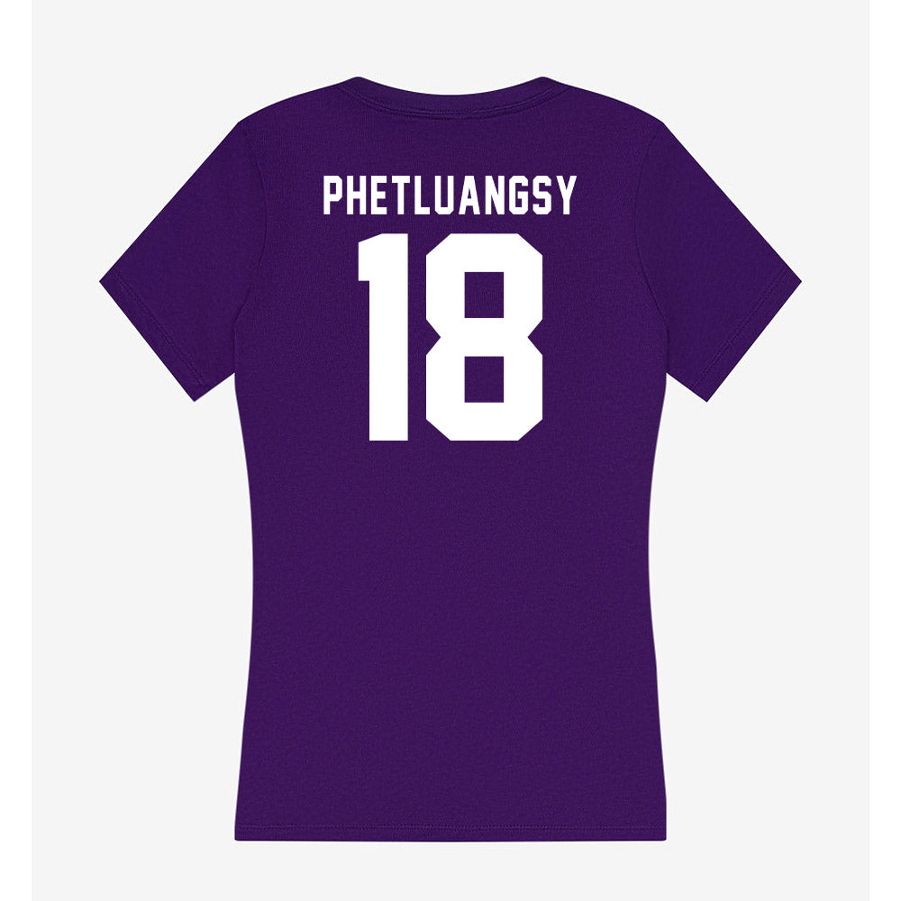 Tarleton State - NCAA Baseball : Tai Phetluangsy - Women's V-Neck T-Shirt-1