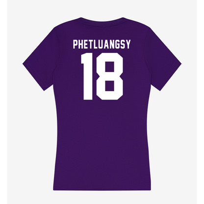 Tarleton State - NCAA Baseball : Tai Phetluangsy - Women's V-Neck T-Shirt-1