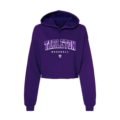 Tarleton State - NCAA Baseball : Andrew Hardin - Women's Crop Fleece Hoodie-0