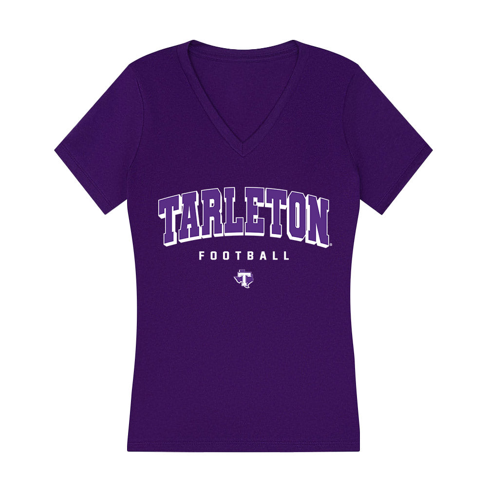 Tarleton State - NCAA Football : Reid Brass - Women's V-Neck T-Shirt-0