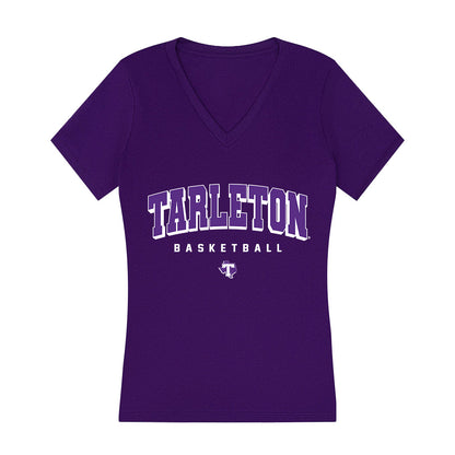 Tarleton State - NCAA Women's Basketball : Alani Fluker - Women's V-Neck T-Shirt-0