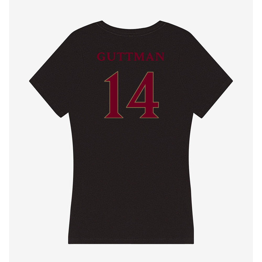 Elon - NCAA Football : Elijah Guttman - Women's V-Neck T-Shirt-1