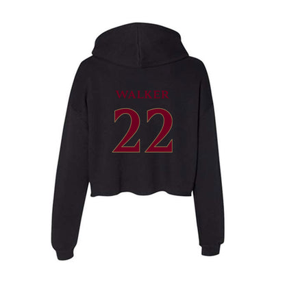 Elon - NCAA Women's Basketball : Tyana Walker - Women's Crop Fleece Hoodie-1