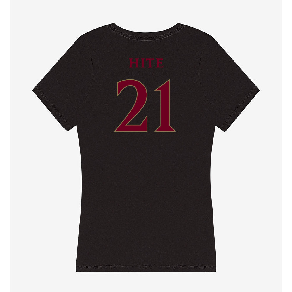 Elon - NCAA Football : Derek Hite - Women's V-Neck T-Shirt-1