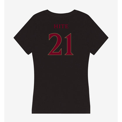 Elon - NCAA Football : Derek Hite - Women's V-Neck T-Shirt-1