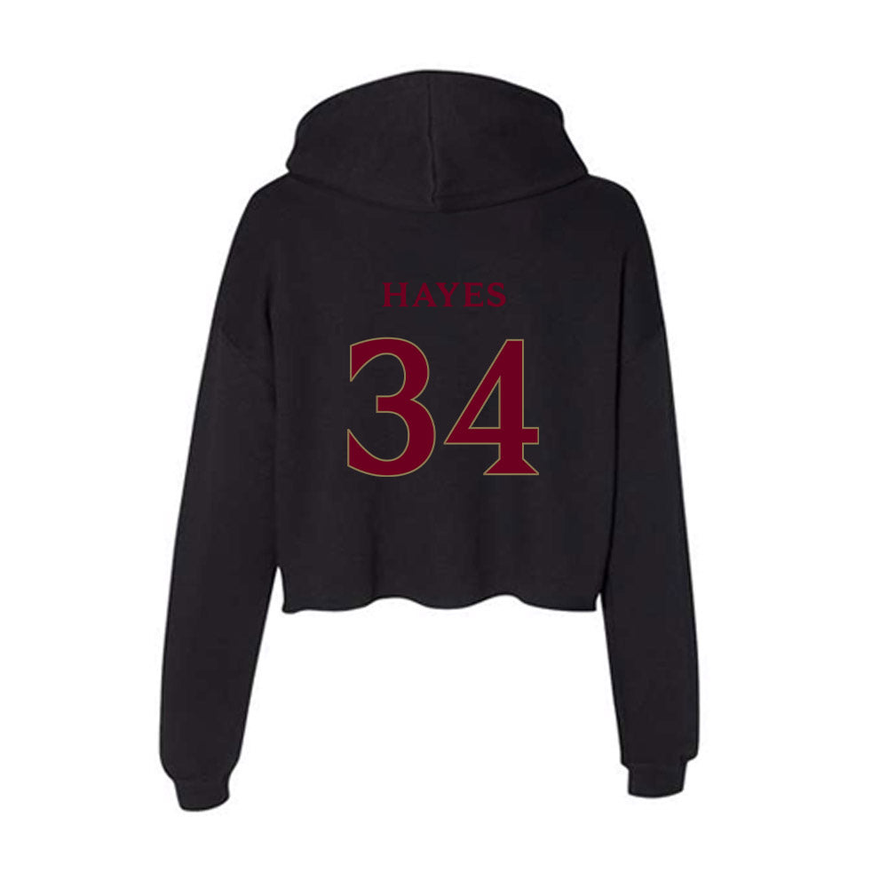 Elon - NCAA Football : Nathan Hayes - Women's Crop Fleece Hoodie-1
