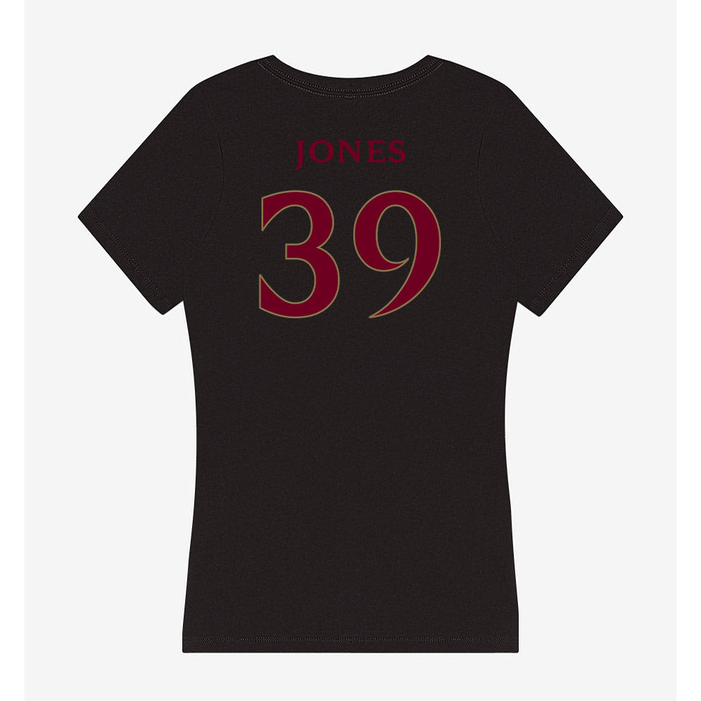 Elon - NCAA Football : Nick Jones - Women's V-Neck T-Shirt-1