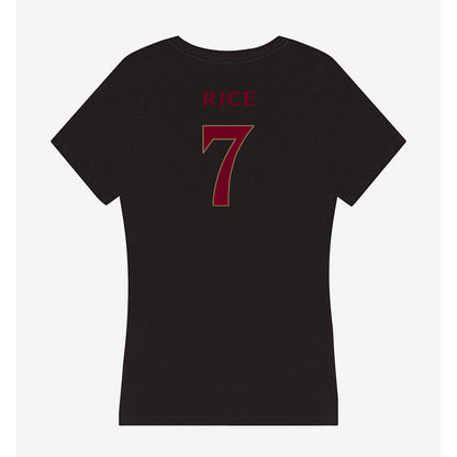 Elon - NCAA Women's Volleyball : April Rice - Women's V-Neck T-Shirt-1