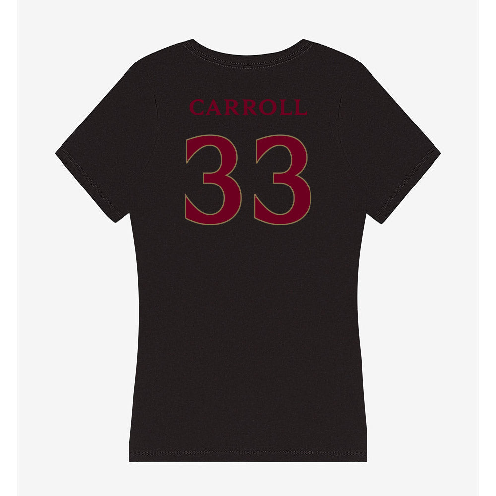 Elon - NCAA Football : Brodie Carroll - Women's V-Neck T-Shirt-1