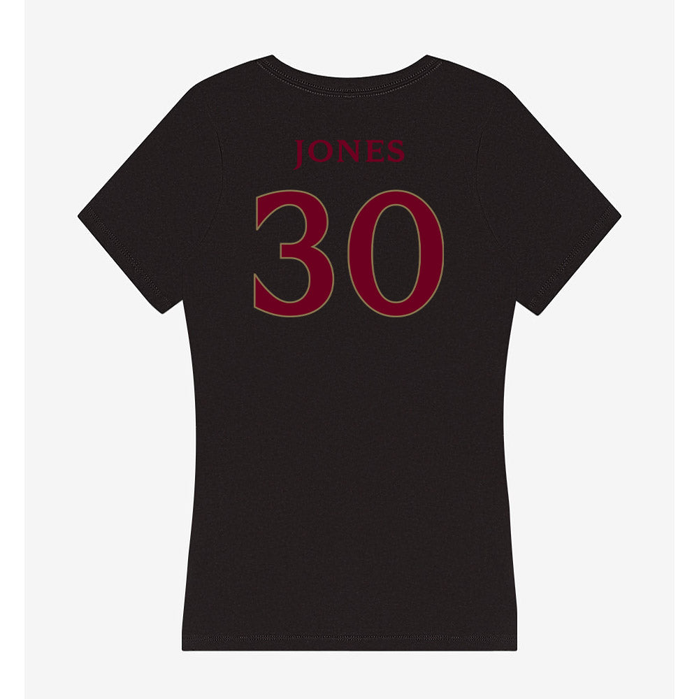 Elon - NCAA Football : Cason Jones - Women's V-Neck T-Shirt-1