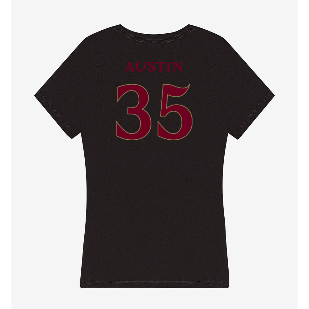 Elon - NCAA Women's Lacrosse : Lillian Austin - Women's V-Neck T-Shirt-1