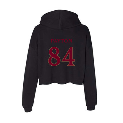 Elon - NCAA Football : Josiah Payton - Women's Crop Fleece Hooded Sweatshirt-1
