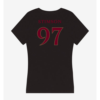 Elon - NCAA Football : Carter Stimson - Women's V-Neck T-Shirt-1