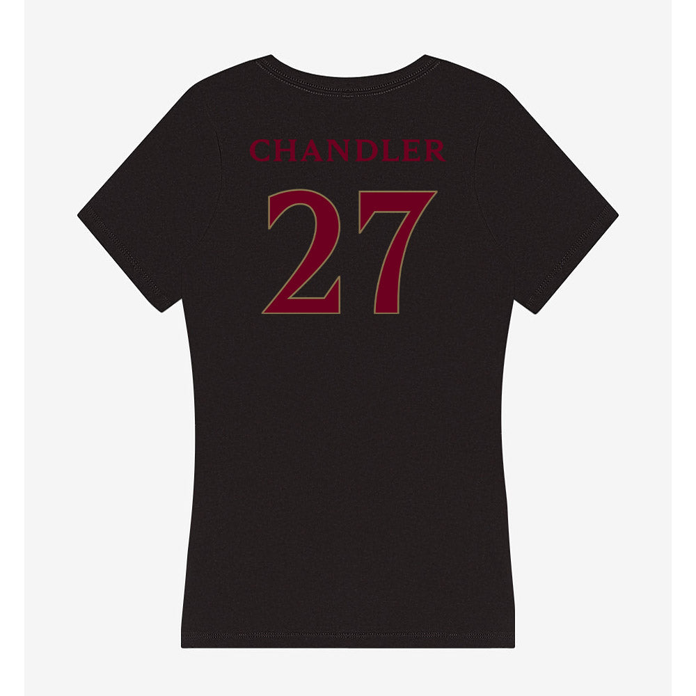 Elon - NCAA Softball : Hannah Chandler - Women's V-Neck T-Shirt-1