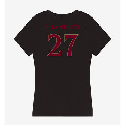 Elon - NCAA Softball : Hannah Chandler - Women's V-Neck T-Shirt-1