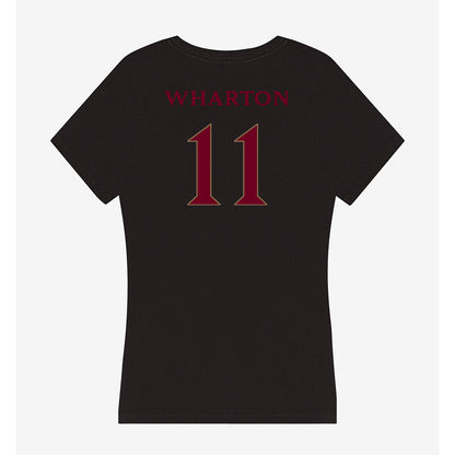Elon - NCAA Men's Soccer : Alex Wharton - Women's V-Neck T-Shirt-1