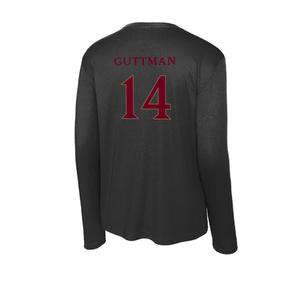Elon - NCAA Football : Elijah Guttman - Activewear Long Sleeve T-Shirt-1